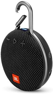 JBL Clip 3, Black - Waterproof, Durable & Portable Bluetooth Speaker - Up to 10 Hours of Play - Includes Noise-Cancelling Speakerphone & Wireless Streaming