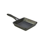 Genware NEV-C133 Mini Cast Iron Square Fry Pan, 13 cm x 3 cm