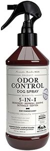 5-in-1 Dog & Pet Deodorizer Spray, Odor Control & Detangling - Fresh Lavender scent with Oatmeal & Aloe for coat health & shine. Vet-Recommended Grooming Perfume & Hypoallergenic Dog Cologne 8oz 240ml