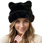 Cat Beanie Crochet Hats for Women, 