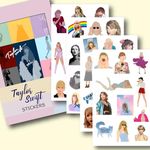 44 PCs Taylorrr Swiftzzz Stickers for Journal Scrapbook Laptop DIY Decoration