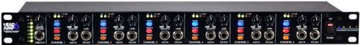 Art Pro Audio HeadAmp6-6 Channel Headphone Amp, Black