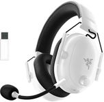 Razer BlackShark V2 Pro (2023) for PC - Premium Wireless E-Sports Headset (HyperClear Super Wideband Mic, TriForce Titanium 50 mm Driver, Bluetooth, Up to 70hrs Battery) White