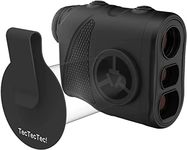 TecTecTec KLYR Golf Rangefinder with Slope, Belt Clip, Magnetic Holder. Laser Range Finder with Latest Optics, high end case, Golf Ball Marker with Magnet. (Black)