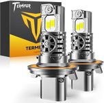 Termitor 2025 Upgraded 80,000LM 9008 H13 LED Bulbs, 12X Ultra-Bright, 6500K Pure White H13/9008 Light Conversion Kits, Easy Plug-N-Play Installation, IP68 Waterproof, Pack of 2