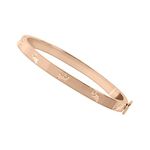 RADLEY Ladies 18ct Rose Gold Plated Hinge Studded Bangle RYJ3204S