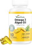 Vegan Omega 3 Algae Oil : 400mg DHA