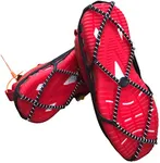 Walk Traction Cleats,Ice Cleats Anti Slip Crampons Rubber Spikes Ice Snow Grippers for Boots and Shoes for Winter Walking on Snow and Ice Climbing Hiking Mountaineering 2PCS for Man and Woman