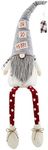 MUD PIE Christmas Extra Large Dangle Leg Gnome, Multi, 51" x 8"