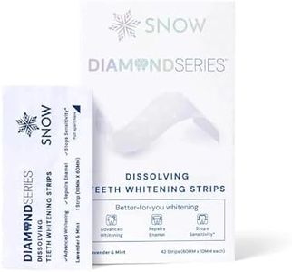 SNOW Diamond Teeth Whitening Strips | Gentle & Enamel Safe White Strips for Teeth Whitening | at-Home Dental Hygiene & Tooth Care for a White Smile | Easy & Convenient Tooth Whitening Strips | 42 Ct