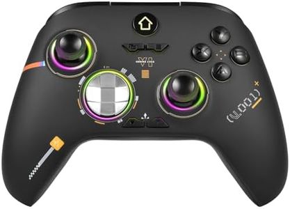 Xbox Controller Wireless, Xbox One Controller- ALPS Joysticks- Hall Triggers- Easily Pair & Switch Between Devices,Mappable - Turbo- RGB Light-Compatible with Xbox Series X|S, Xbox One, Windows 10/11 PC - Black