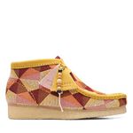 Clarks Women's Wallabee Yellow Combi Fashion Boot (26166092) UK-6