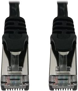 Tripp Lite Cat6a 10G Ethernet Cable, Snagless Molded Slim STP Network Patch Cable (RJ45 M/M), Black, 3 Feet / 0.9 Meters, Manufacturer's Warranty (N262-S03-BK)