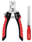 OCBA Dog Nail Clippers & Trimmers Razor Edge Blades for Trimming Toe Nails with Safe Cutting Guard Pet Nail Clipper with Nail File for Small Medium Large Breeds
