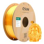 eSUN Silk Metal PLA Filament 1.75mm, Silky Metallic 3D Printer Filament PLA, Dimensional Accuracy +/- 0.05mm, 1KG Spool (2.2 LBS) 3D Printing Filament for 3D Printers, Silk Gold