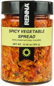 Renna, Hot Spread Sauce,10.58 oz, Authentic Culinary Excellence from Italy, jarred antipasto, Experience the Rich Flavors of the Mediterranean with Renna