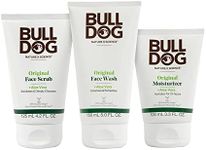 Bulldog Mens Skincare and Grooming Original Full Face Kit with Moisturizer, Face Wash & Face Scrub