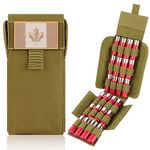 bvya 24 Round Quick Access Shotgun Shotshell Ammunition Reload Molle Pouch Holder for 12 Gauge/20G