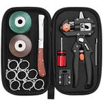 FUJIWARA Garden Grafting Tool, Multifunctional Pruning Scissors Kit, U-Graft/V-Graft/Omega-Graft Seedling for Fruit Tree Grafting Set,Including Grafting Tapes, Grafting Knife & Replacement Blades