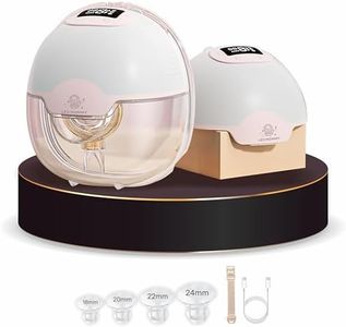 Leo Mommy "Wearable Electric Breast Pump for Feeding Mothers | Hands-Free, Portable, Silent & Leak-Proof | 3 Modes, 15 Levels Suction, BPA-Free, Anti-Backflow, Memory Function | Rechargeable with Type-C Fast Charging | Lightweight, Comfortable, Strong Suction, Pain-Free | 180ml Milk Collector for Breastfeeding Moms, Working Mothers, Newborn Baby Feeding | USB Charging, Easy to Clean, Soft Silicone Shield"