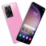 SnHey Today's Mobile Phone Discount Dual SIM Cheap Mobile Phone, 16GB ROM (128GB Expandable), 5.0 Inch Android 9.0 OS Smartphone (S21U-Pink)