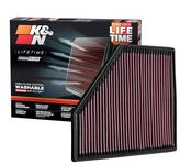 K&N Engine Air Filter: High Performance, Premium, Washable, Replacement Filter: Compatible with 2015-2019 BMW (120i, 125i, 220i, 230i, 320i, 330e, 340i, 420i and other select models), 33-3051