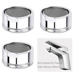 3 Pack Tap Aerator M20, Water Saver Tap Filter Nozzle Faucet Aerator Replacement Parts (20mm Male Thread)