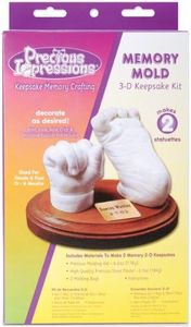 Darice EZ-06-529 Precious Impressions Memory Mold, Infant Keepsake Kit, White