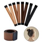 4 Pcs Magic Hair Bun Maker, WJIASI Hair Donut Bun Maker DIY French Twist Bun Shaper for Girls Women