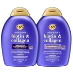 OGX Biotin & Collagen Set, 1 Shampoo + 1 Conditioner, 13 Ounces