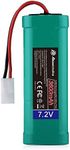 Powerextra 7.2V 3600mAh High Capacity Rechargeable 6-Cell NiMH RC Battery Pack with Standard Tamiya Connectors Compatible RC Cars, RC Truck, RC Airplane, RC Helicopter, RC Boat