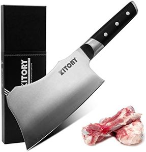 Kitory Heavy Duty Butcher Knife 7 inch Bone Chopper German High Carbon Stainless Steel Chopping Knife with Ergonomic Handle -Meat Cleaver for Kitchen and Restaurant, 2024 Gifts for Women and Men