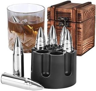 EooCoo Mens Gifts Ideas, Whiskey Stones, Fathers Day Gift,Man Cave Stuff Cool Gadgets, Whiskey Set Gifts for Men, Gifts for Boyfriend Husband, Reusable Ice Cubes for Anniversary Birthday