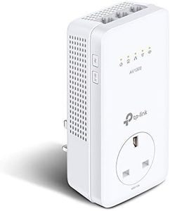 TP-Link Dual Band Gigabit AC1200 Powerline Adapter, Wi-Fi Extender/Booster,Speed Up to 1300 Mbps, Extra Power Socket, Works with OneMesh™, No Configuration Required, UK Plug (TL-WPA8631P) (UK Version)