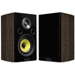 Fluance Signature HiFi 2-Way Bookshelf Surround Sound Speakers for 2-Channel Stereo Listening or Home Theater System - Natural Walnut/Pair (HFSW)