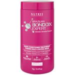 HAIR MASK FOR DAMAGED HAIR BRAZILIAN BONDOX TREATMENT -1kg Thermal Activated Mask for Dry Frizzy Hair | Formaldehyde Free Cruelty Free | Results for up to 1-3 months | Almond Hair Oil Repair