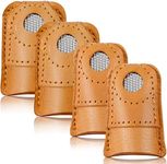 WILLBOND 4 Pieces Leather Thimble H