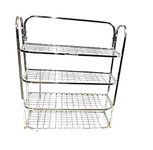 SUPRAS Heavy Stainless Steel Wall Mount Kitchen Utensils Dish Shoe Book Rack Kitchen Organizer (31 x 24 Inch 5.5 Kgs)