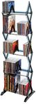 Atlantic Mitsu 5-Tier Portable Media Storage Rack – Protects & Organizes Prized Music, Movie & Video Games Collections, Smoke (Updated)