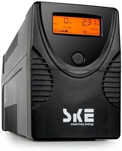 SKE UPS Gruppo Continuità 1500VA/900W Backup & Surge Protector Gruppo di Continuità per Computer Router Modem