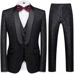 Sliktaa Men's Suits 3 Pieces Weddin