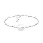 Sofia Milani - Women's Bracelet 925 Silver - Brushed Yin and Yang Pendant - B0328