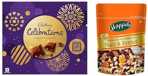 Cadbury Celebrations with Happilo Dried Nuts & Berries Mix