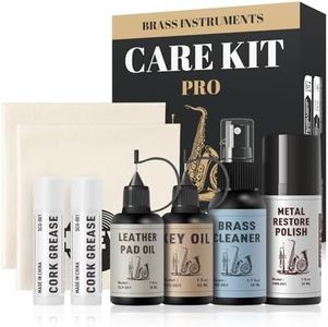 Shaevle BrassCare Pro Complete Maintenance Kit — Universal Brass Instrument Cleaning & Care Kit for Trumpet, Trombone, Cornet - Clean, Lubricate & Protect for Smooth Play and Lasting Shine
