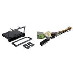 Scosche FD1327B 1995-Up Ford Truck/SUV Kit with 1.5 Cd Storage Pocket + FDK106 1994-Up Select Vehicles Car Stereo Connector