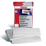 Sonax Polishing Cloths 15 PCS | Ultra-Soft Cotton Polishing Cloth | Scratch-Free, Glossy Finish | Efficient Cleaning | Solvent Resistant & Lint-Free | Ideal for Car Care & Detailing