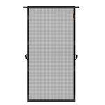 MAGZO Hanging Screen Door, Fits Door Size 32" x 80" (Curtain Size 34'' x 81''), Upgraded Fiberglass Screen Door Mesh with Tension Rod&Hook&Loop (One Piece Can be Installed in 2 Ways), Weighted Bottom