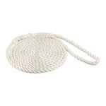 SeaSense Dockline (Nylon White, 0.375- Inch X 15- Feet )