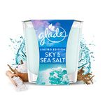 Glade Jar Candle Small, Scented Candles, Sky & Sea Salt, 129 g, Pack of 6