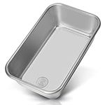 Ultra Cuisine Aluminum Loaf Pan for Baking Bread - 9.5x5 inch Loaf Pan, 1lb - Easy Clean,, Durable Bread Tin - Commercial Aluminum Bread Pan for Baking Banana Bread, Cakes, Casseroles